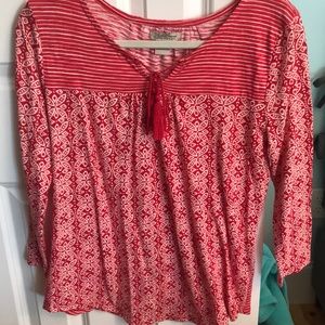 Lucky Brand Long Sleeve Flowy Shirt